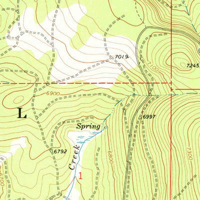 United States Geological Survey Crook Peak, OR (1968, 24000-Scale) digital map