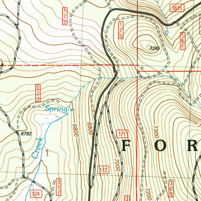 United States Geological Survey Crook Peak, OR (2004, 24000-Scale) digital map