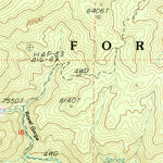 United States Geological Survey Crooked Creek, CA (1987, 24000-Scale) digital map