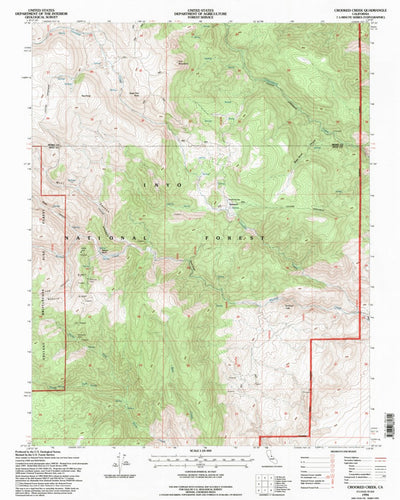 United States Geological Survey Crooked Creek, CA (1994, 24000-Scale) digital map