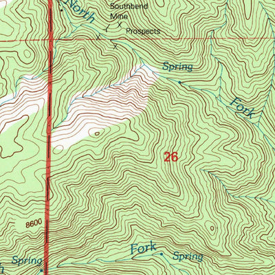 United States Geological Survey Crooked Creek, CA (1994, 24000-Scale) digital map