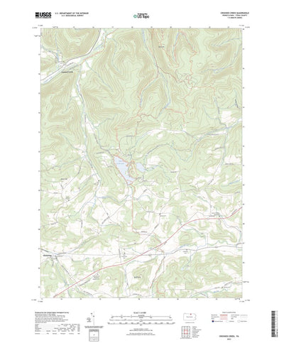 United States Geological Survey Crooked Creek, PA (2023, 24000-Scale) digital map