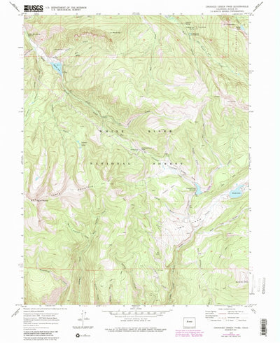 United States Geological Survey Crooked Creek Pass, CO (1970, 24000-Scale) digital map