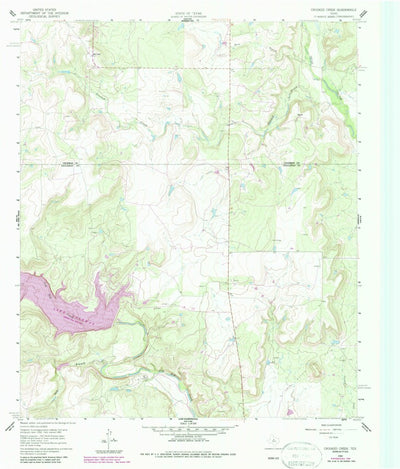United States Geological Survey Crooked Creek, TX (1960, 24000-Scale) digital map