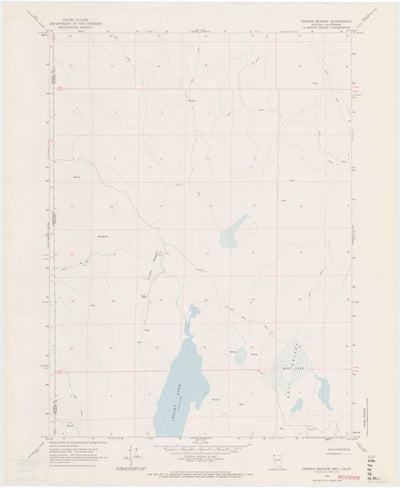United States Geological Survey Crooks Meadow, NV-CA (1966, 24000-Scale) digital map