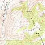 United States Geological Survey Crooks Mountain, WY (1951, 24000-Scale) digital map