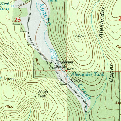 United States Geological Survey Crookson Peak, NM (1999, 24000-Scale) digital map