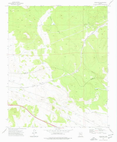 United States Geological Survey Crookton, AZ (1973, 24000-Scale) digital map