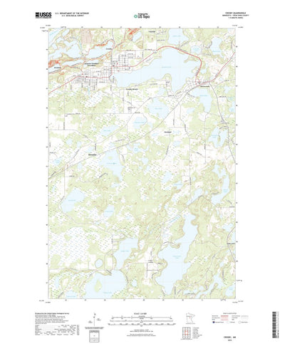 United States Geological Survey Crosby, MN (2022, 24000-Scale) digital map