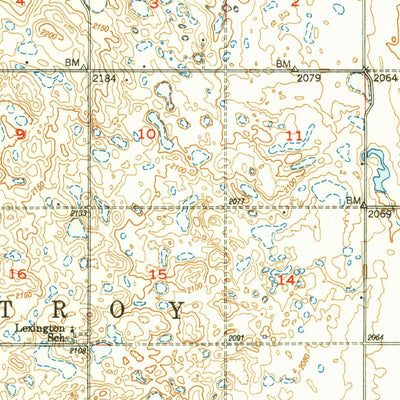 United States Geological Survey Crosby, ND (1950, 62500-Scale) digital map