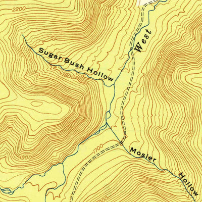 United States Geological Survey Crosby, PA (1950, 24000-Scale) digital map