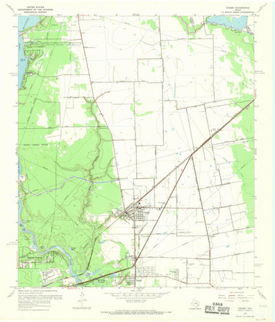 United States Geological Survey Crosby, TX (1967, 24000-Scale) digital map
