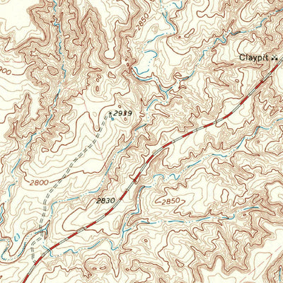 United States Geological Survey Crosbyton, TX (1966, 24000-Scale) digital map