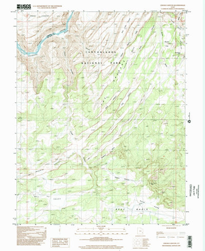 United States Geological Survey Cross Canyon, UT (1997, 24000-Scale) digital map