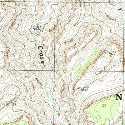 United States Geological Survey Cross Canyon, UT (1997, 24000-Scale) digital map