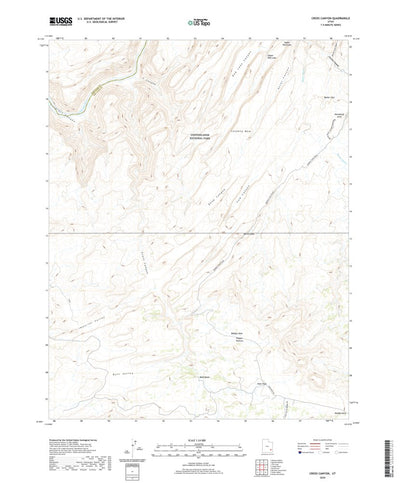 United States Geological Survey Cross Canyon, UT (2020, 24000-Scale) digital map