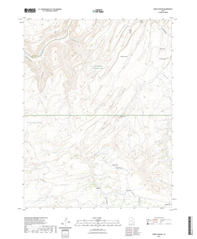 United States Geological Survey Cross Canyon, UT (2023, 24000-Scale) digital map