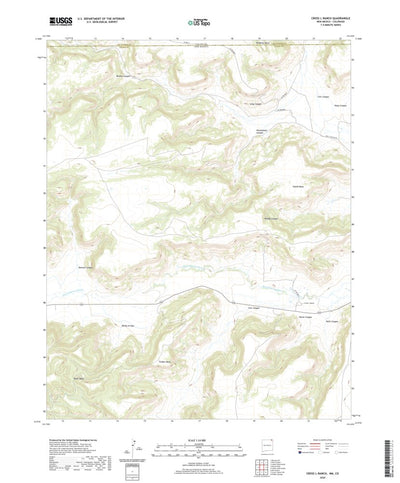 United States Geological Survey Cross L Ranch, NM (2020, 24000-Scale) digital map