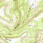 United States Geological Survey Cross L Ranch, NM-CO (1972, 24000-Scale) digital map