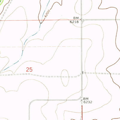 United States Geological Survey Cross L Ranch SW, NM (1972, 24000-Scale) digital map