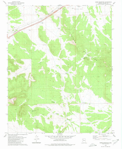 United States Geological Survey Cross Mountain, AZ (1980, 24000-Scale) digital map