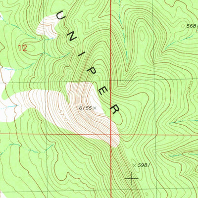 United States Geological Survey Cross Mountain, AZ (1980, 24000-Scale) digital map