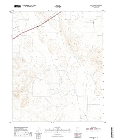 United States Geological Survey Cross Mountain, AZ (2021, 24000-Scale) digital map