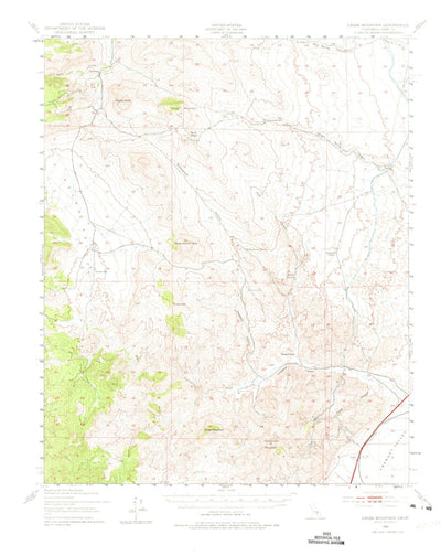 United States Geological Survey Cross Mountain, CA (1943, 62500-Scale) digital map