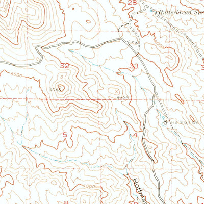 United States Geological Survey Cross Mountain, CA (1943, 62500-Scale) digital map