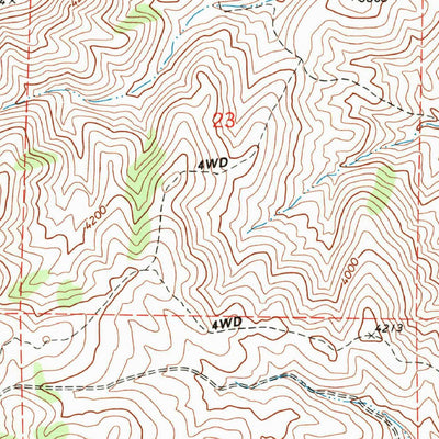 United States Geological Survey Cross Mountain, CA (1972, 24000-Scale) digital map
