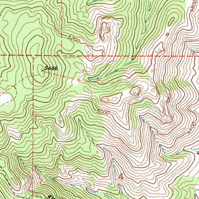 United States Geological Survey Cross Mountain, CA (1972, 24000-Scale) digital map