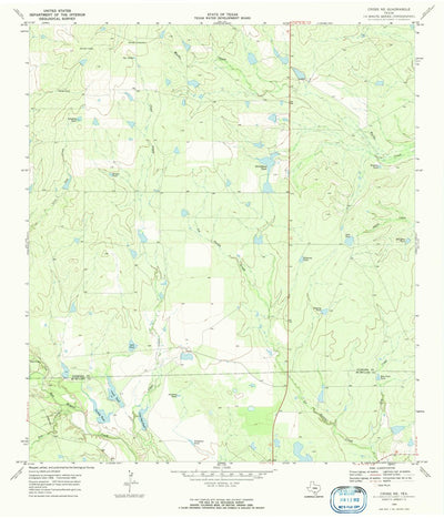 United States Geological Survey Cross NE, TX (1969, 24000-Scale) digital map