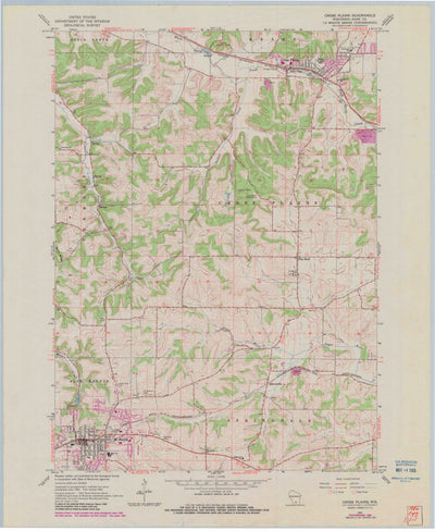 United States Geological Survey Cross Plains, WI (1962, 24000-Scale) digital map