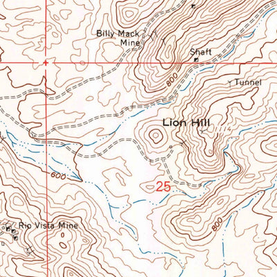 United States Geological Survey Cross Roads, CA-AZ (1959, 24000-Scale) digital map