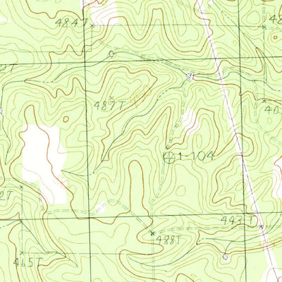 United States Geological Survey Cross Roads, TX (1984, 24000-Scale) digital map