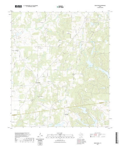 United States Geological Survey Cross Roads, TX (2022, 24000-Scale) digital map