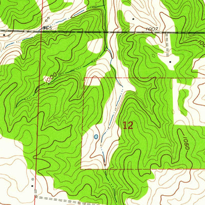 United States Geological Survey Cross Timbers, MO (1960, 24000-Scale) digital map