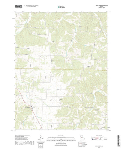 United States Geological Survey Cross Timbers, MO (2021, 24000-Scale) digital map