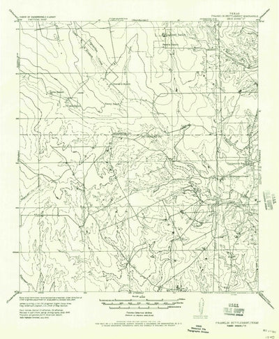 United States Geological Survey Cross, TX (1956, 62500-Scale) digital map