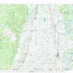 United States Geological Survey Crossett, AR-MS-LA (1986, 100000-Scale) digital map