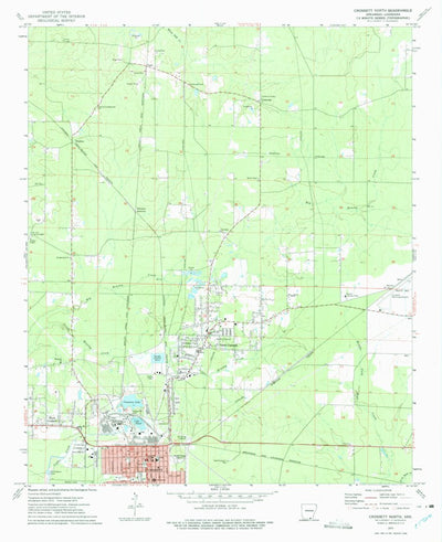 United States Geological Survey Crossett North, AR (1973, 24000-Scale) digital map