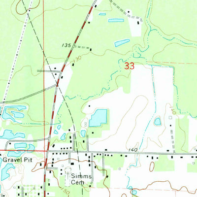 United States Geological Survey Crossett North, AR (1973, 24000-Scale) digital map