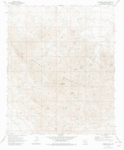 United States Geological Survey Crossman Peak, AZ (1970, 24000-Scale) digital map