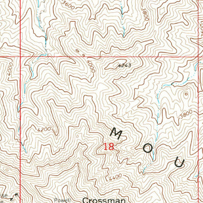 United States Geological Survey Crossman Peak, AZ (1970, 24000-Scale) digital map