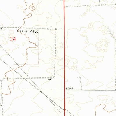 United States Geological Survey Crossroads, NM (1972, 24000-Scale) digital map