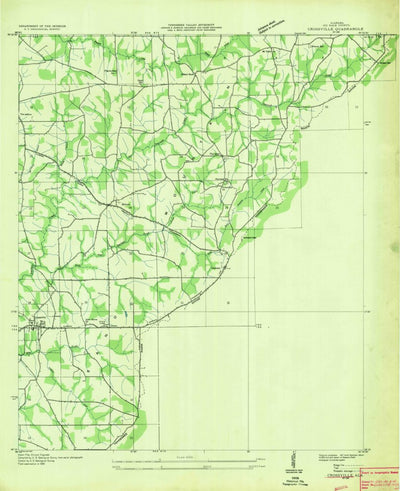 United States Geological Survey Crossville, AL (1936, 24000-Scale) digital map