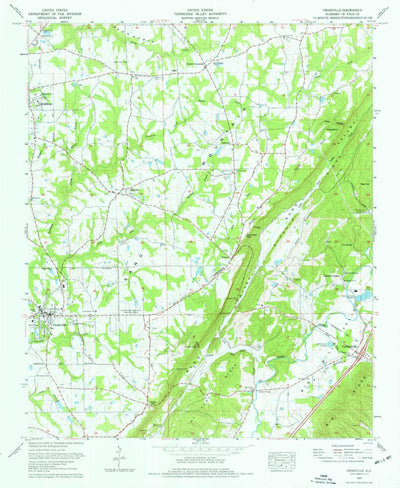 United States Geological Survey Crossville, AL (1975, 24000-Scale) digital map