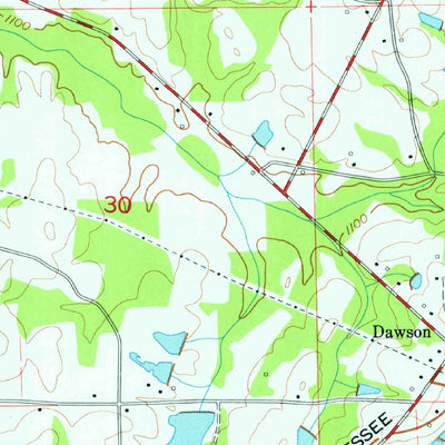 United States Geological Survey Crossville, AL (1975, 24000-Scale) digital map