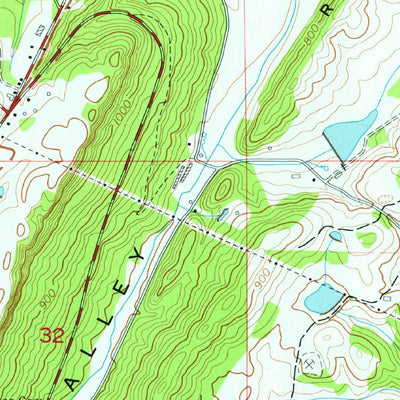 United States Geological Survey Crossville, AL (1975, 24000-Scale) digital map