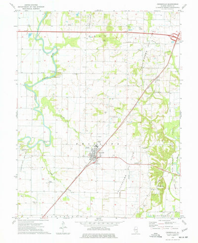 United States Geological Survey Crossville, IL (1974, 24000-Scale) digital map